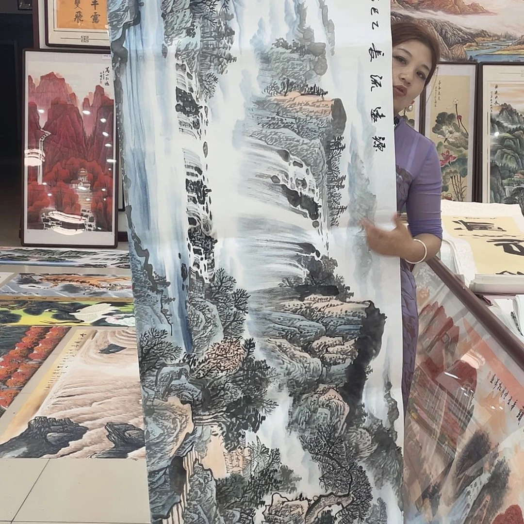 国画纯手绘国画山水