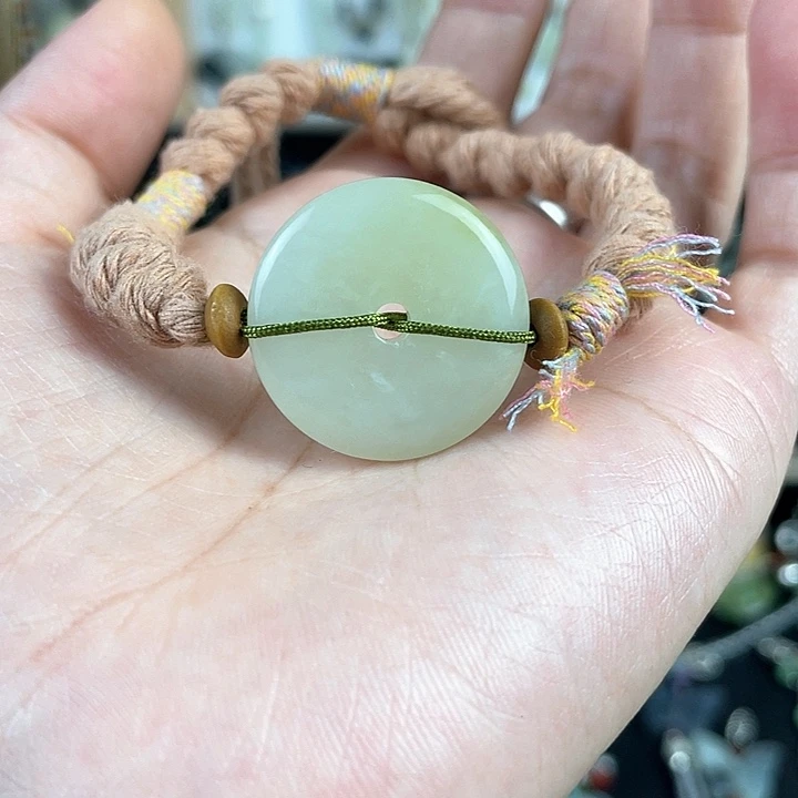 蛇纹石玉合金颈饰