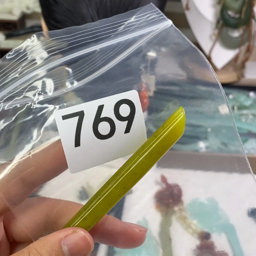 【闪购商品】岫玉发饰未镶嵌三**海