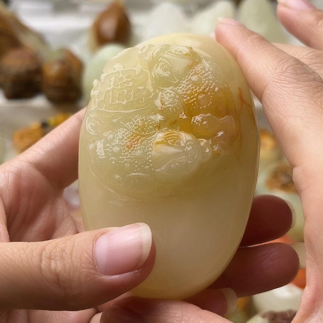 石材古青石不退换金蟾