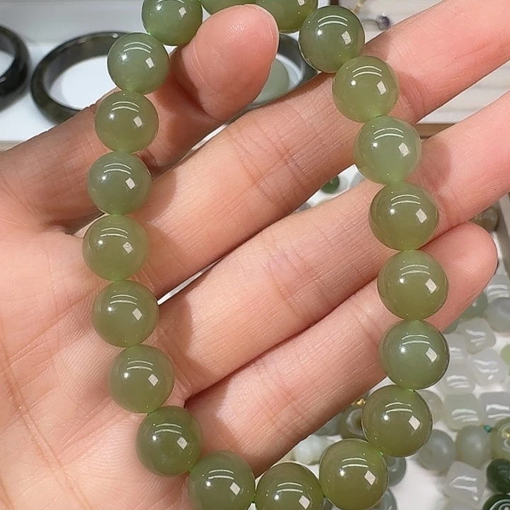 和田玉未镶嵌戒指10mm