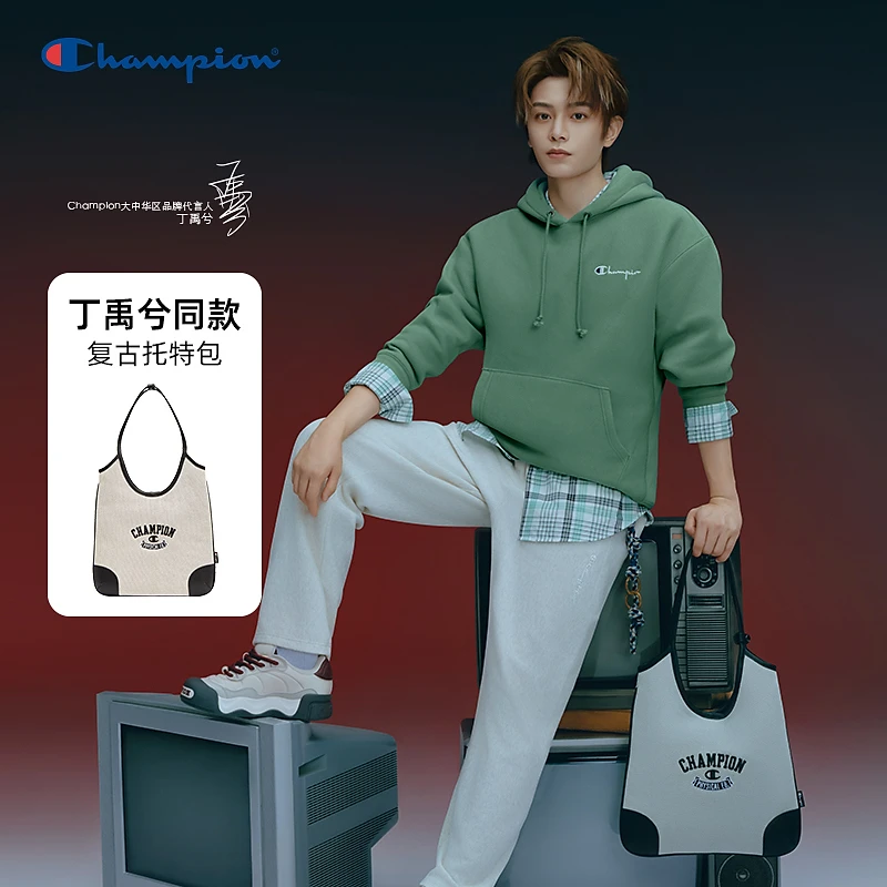 【丁禹兮同款】Champion通勤百搭单肩包女25秋季新款复古潮流手提包