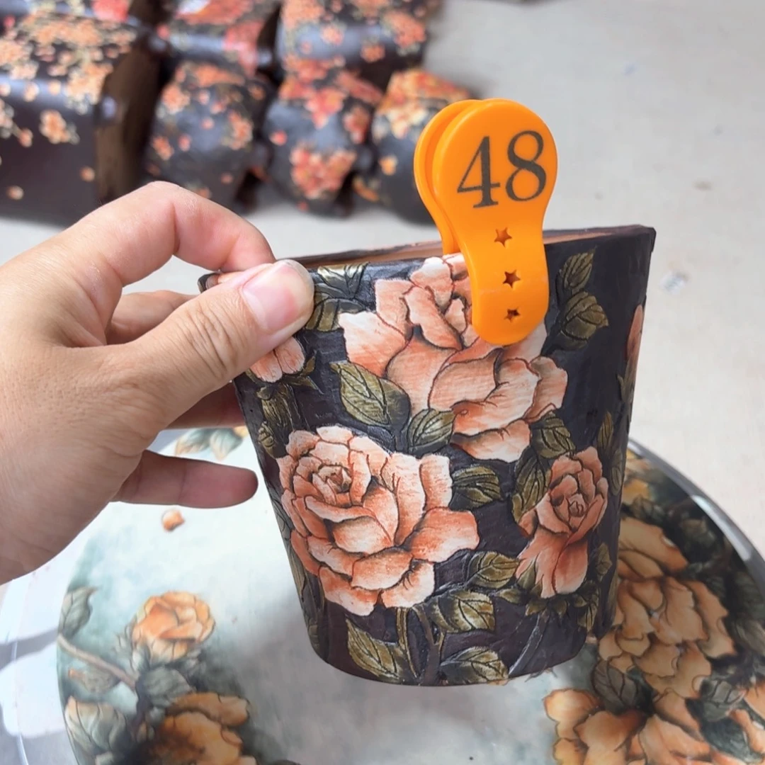 许***个紫砂花盆陶瓷多肉花盆精品