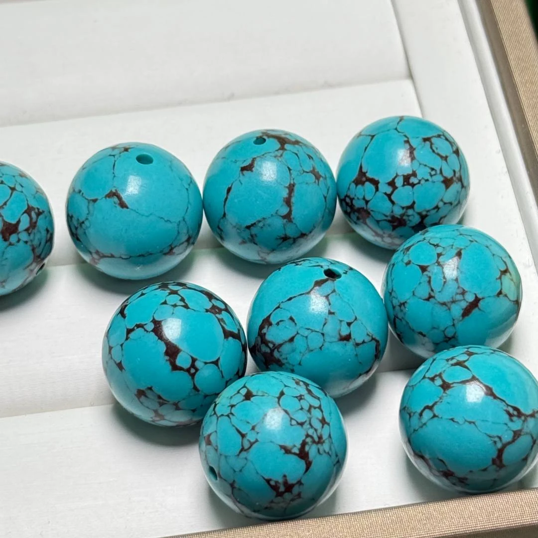 园珠卡20mm铁线老型珠文玩 琉璃配饰手工散珠【手串拍13颗】