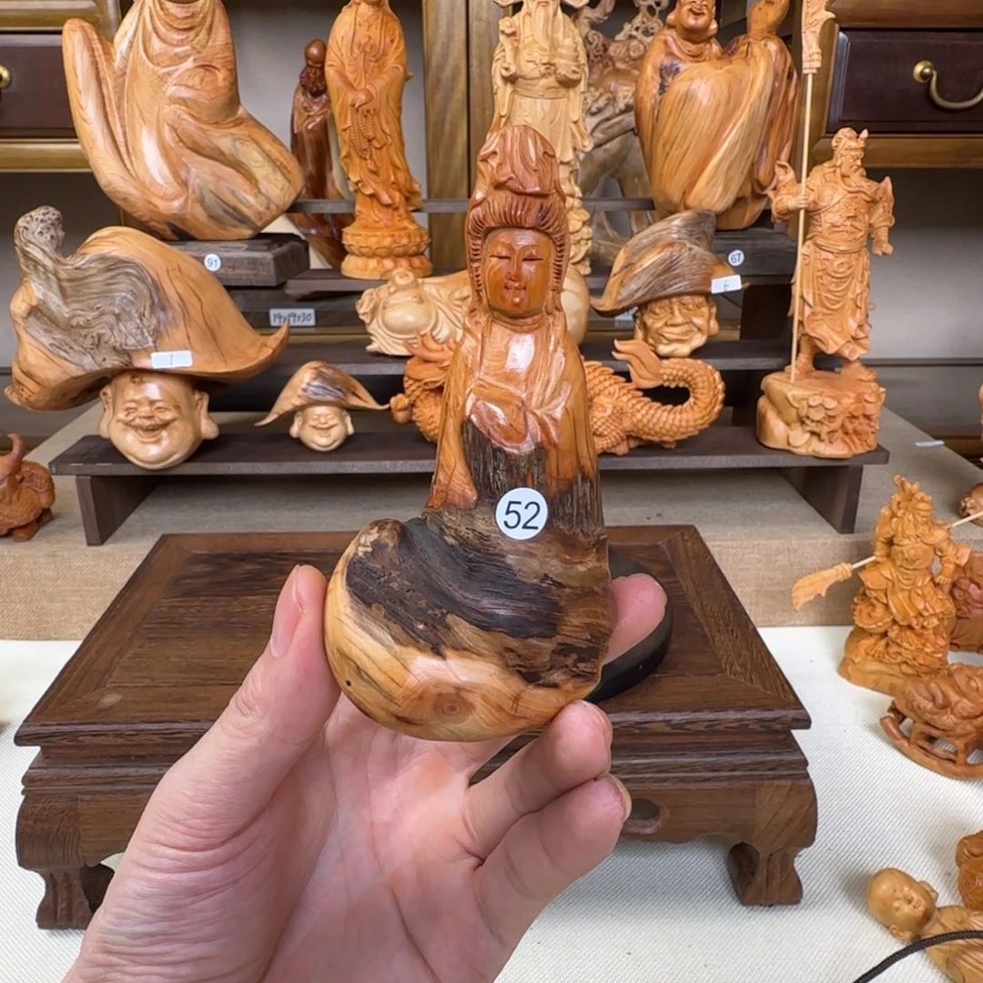 崖柏小木匠艺雕一物一拍