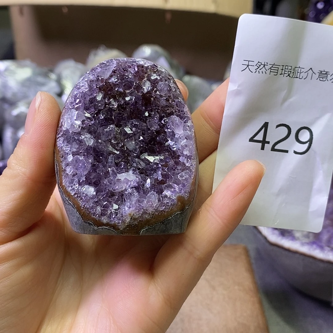 珠宝半成品未镶嵌紫晶