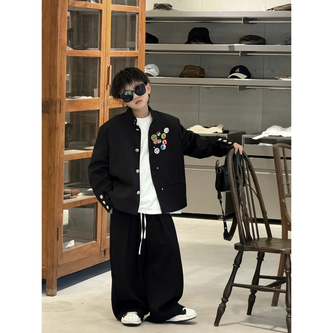 THE LUHAN【红毯只夜】秋季胸针设计国风外套亲子装男童西装25681