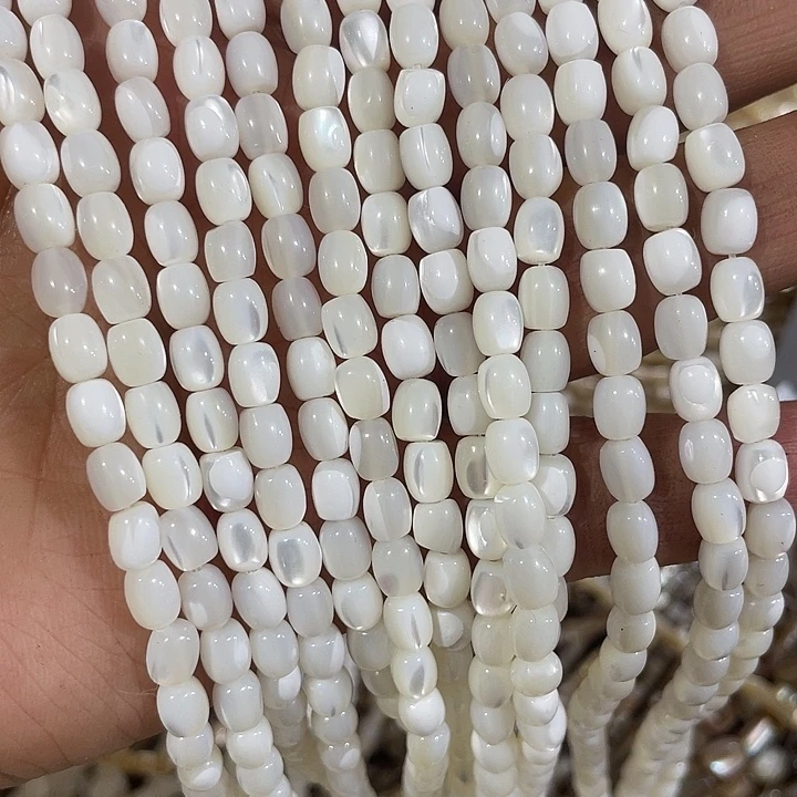 玛瑙/玉髓合金珠宝半成品5mm海贝桶珠配件