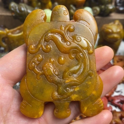 蛇纹石玉未镶嵌颈饰45