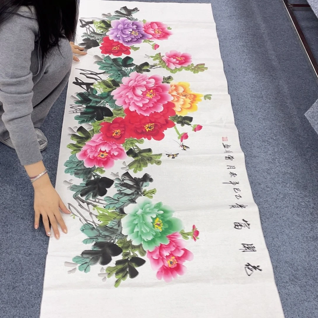 国画作品小姐姐放漏…