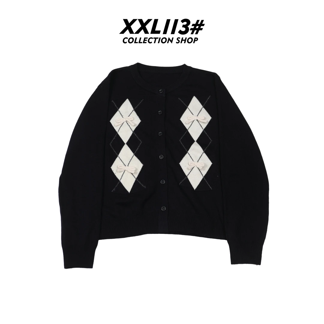 113* CENTRALIZED SHOP女毛针织衫绵混纺V领针织衫X5F05H6737