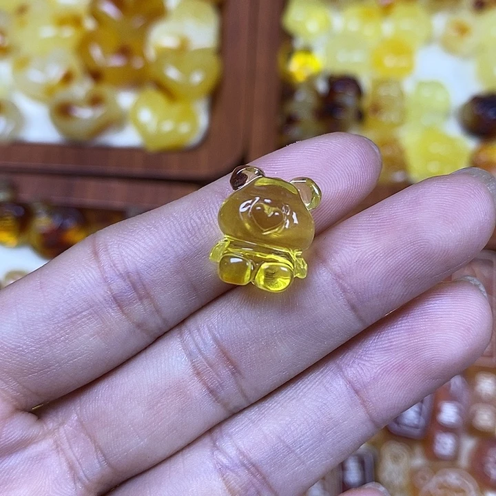 吊坠橄榄核小熊99