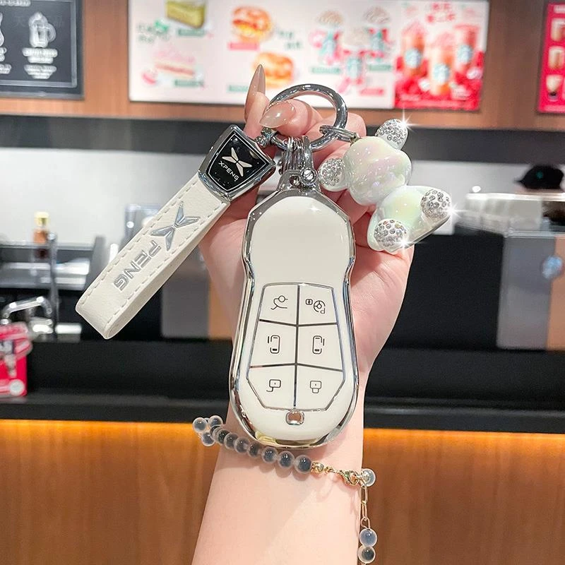 适用小鹏X9钥匙套专用小朋x9max长续航pro女G9可爱汽车用品壳包扣