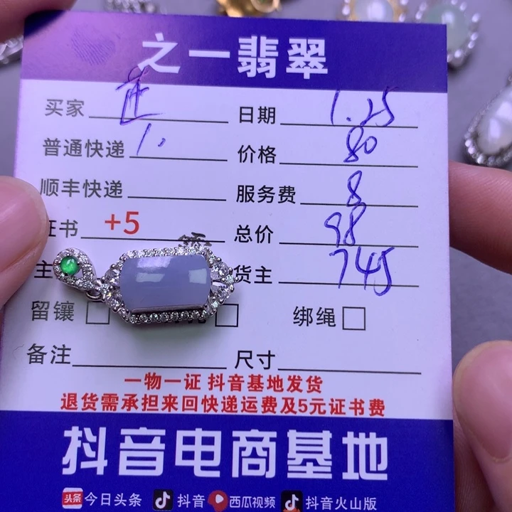 翡翠颈饰银S925镶嵌芷**蜜