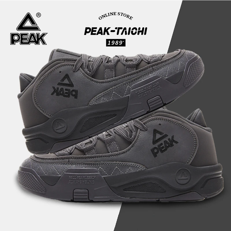 匹克冬季态极鲨鱼鞋新款耐磨复古休闲鞋男女同款时尚板鞋DB530187