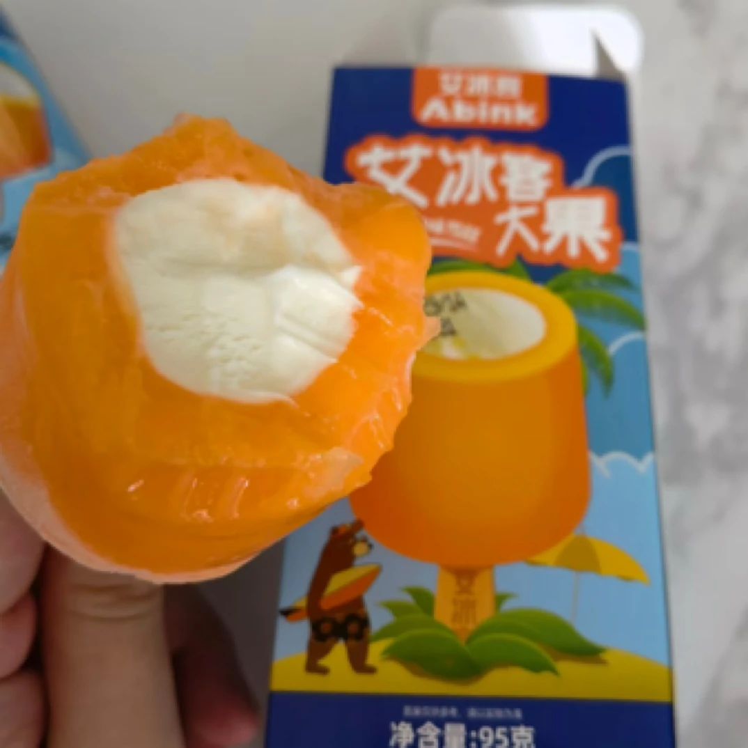艾冰客大果橘子味雪糕