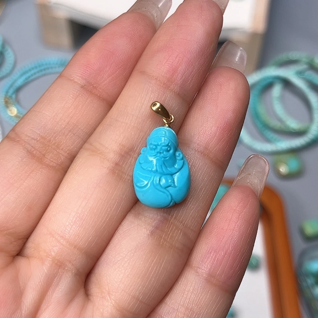 绿松石未镶嵌珠宝半成品