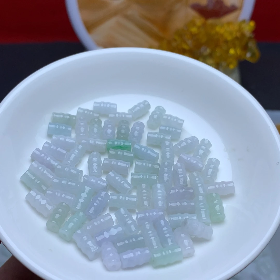 【闪购商品】翡翠手链未镶嵌卡5乘9冰竹节50个