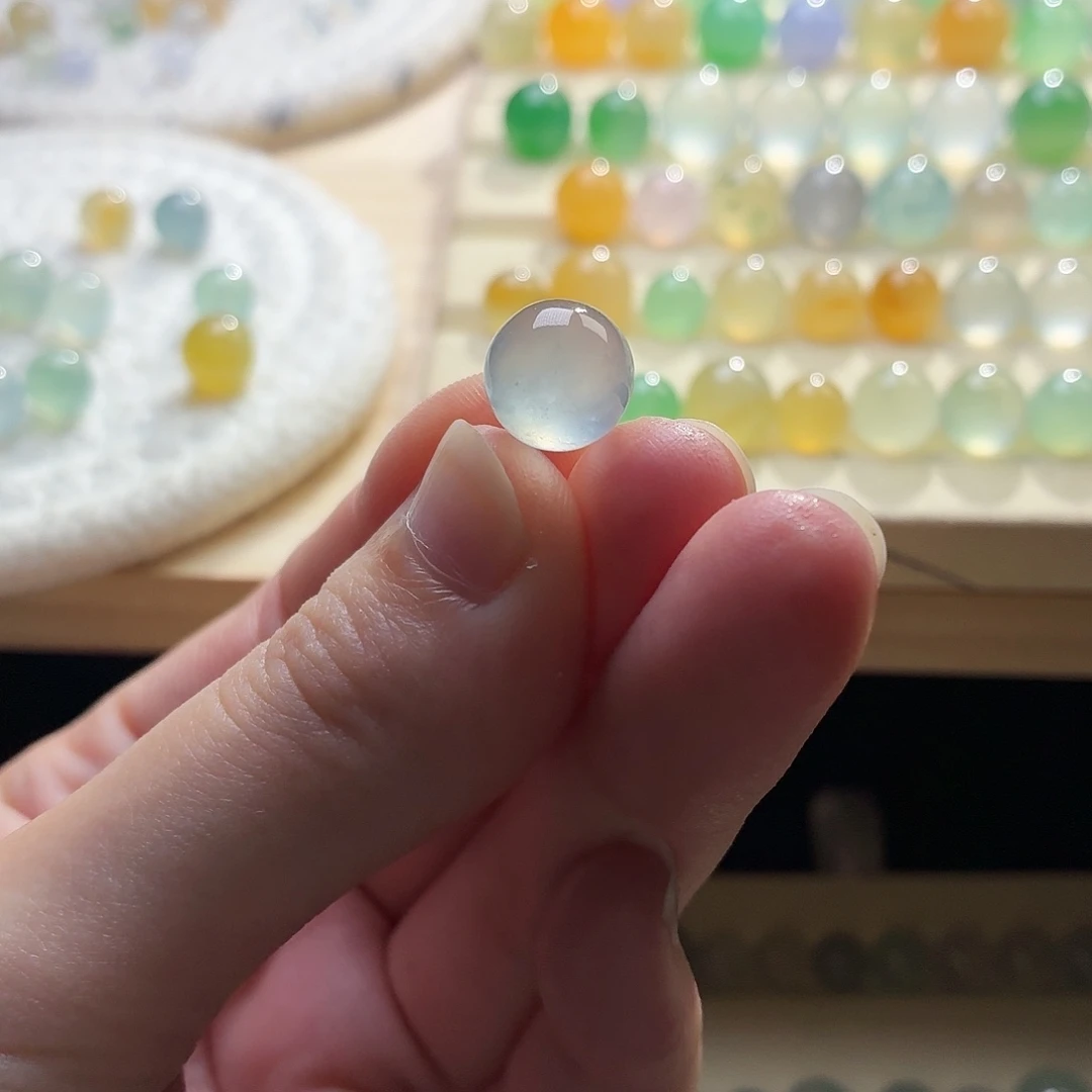 莹***果翡翠散珠翡翠1384