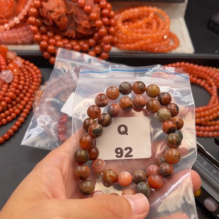 南红玛瑙未镶嵌多样性发货默认微瑕称重10mmx2