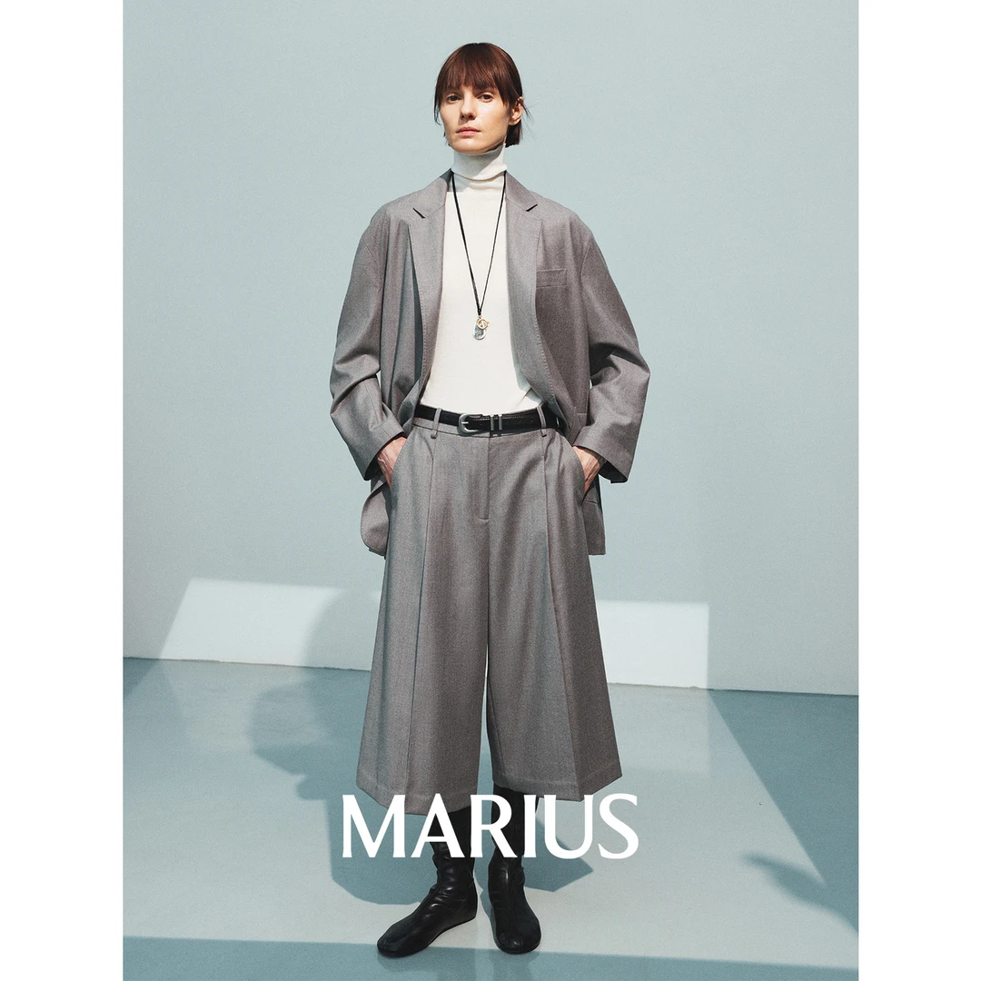 MARIUS | "流浪诗人秋冬版"意大利MARZOTTO法兰绒羊毛西装/七分裤