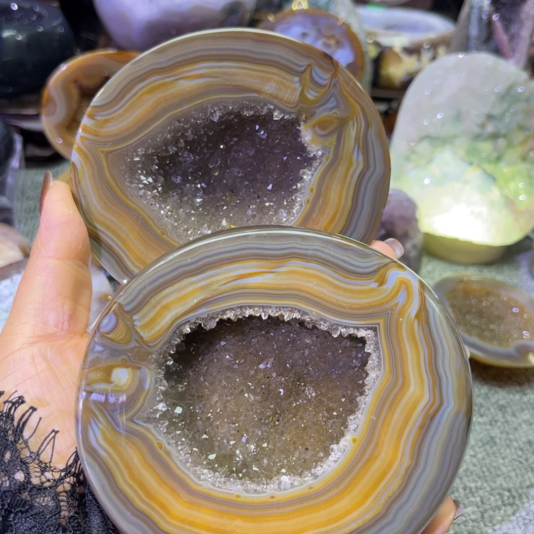 紫晶摆件未镶嵌水晶