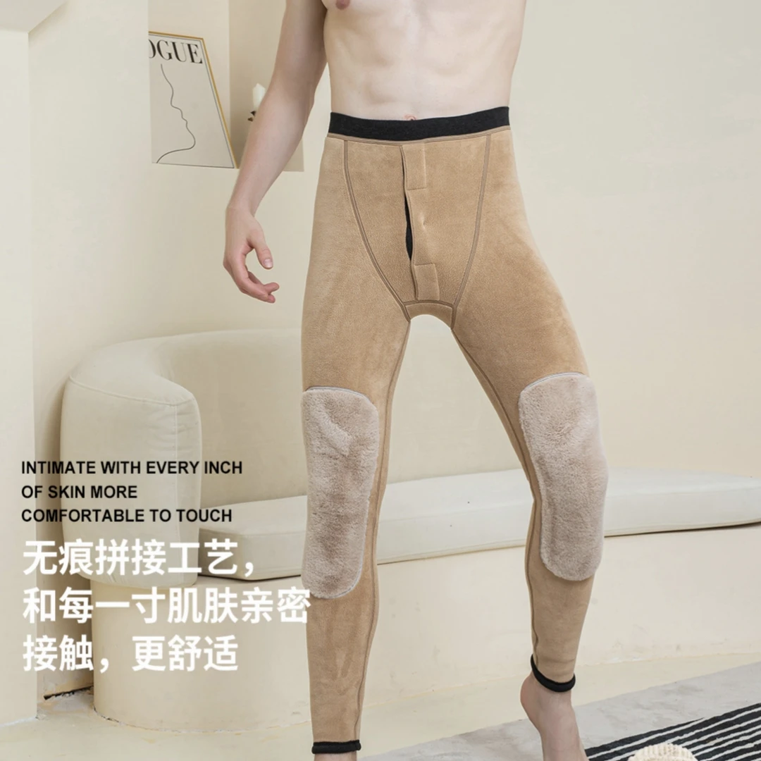 2952男士羊毛护膝复合裤