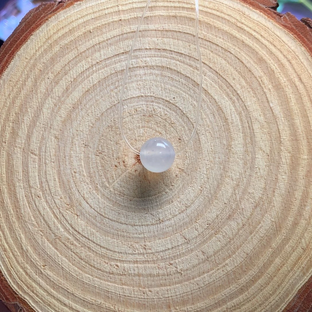 翡翠未镶嵌手链10mm白冰