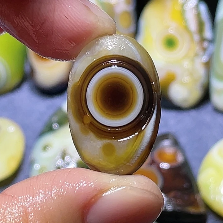 难***眸玛瑙/玉髓未镶嵌吊坠(不含链)