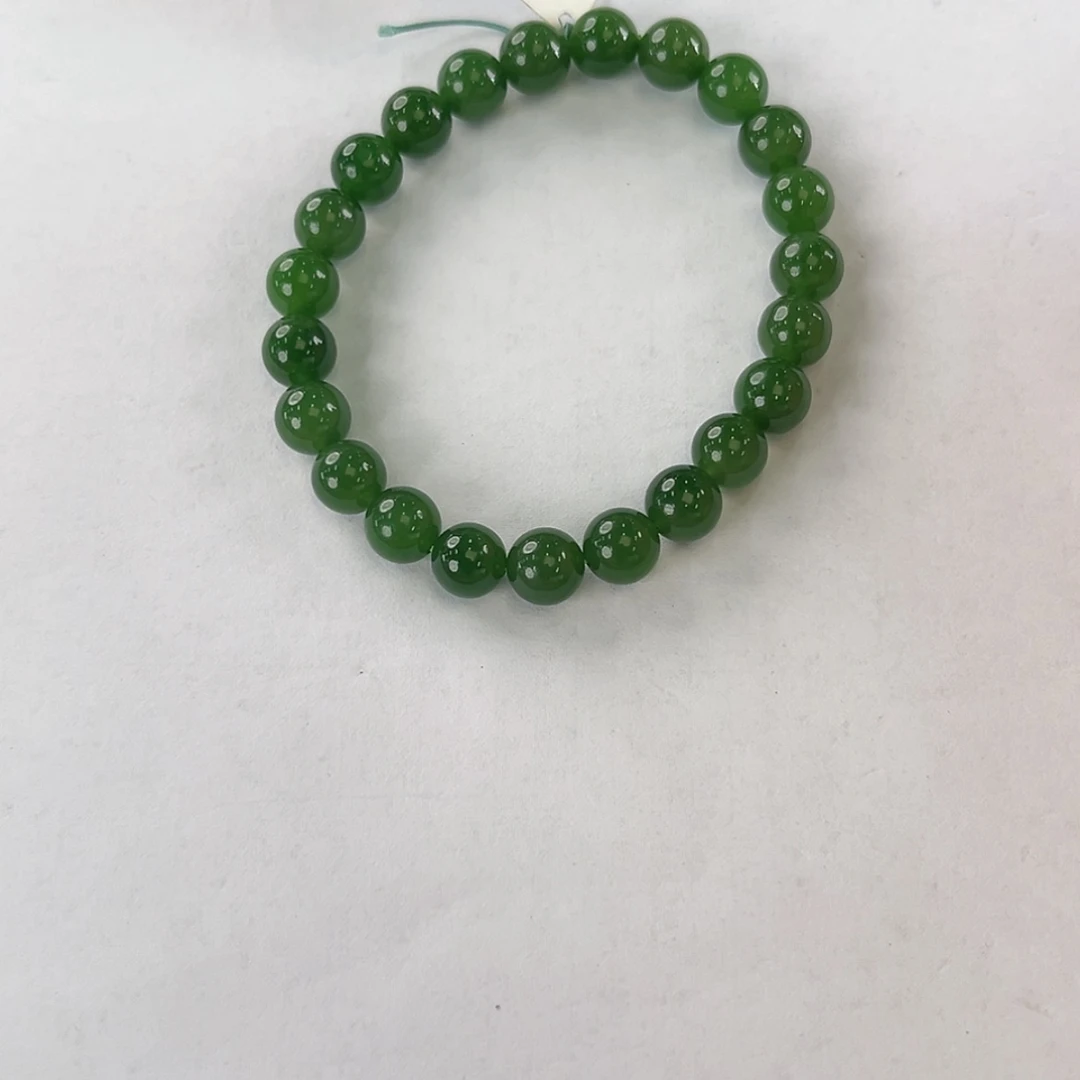 【闪购商品】手链未镶嵌和田玉阳绿手串