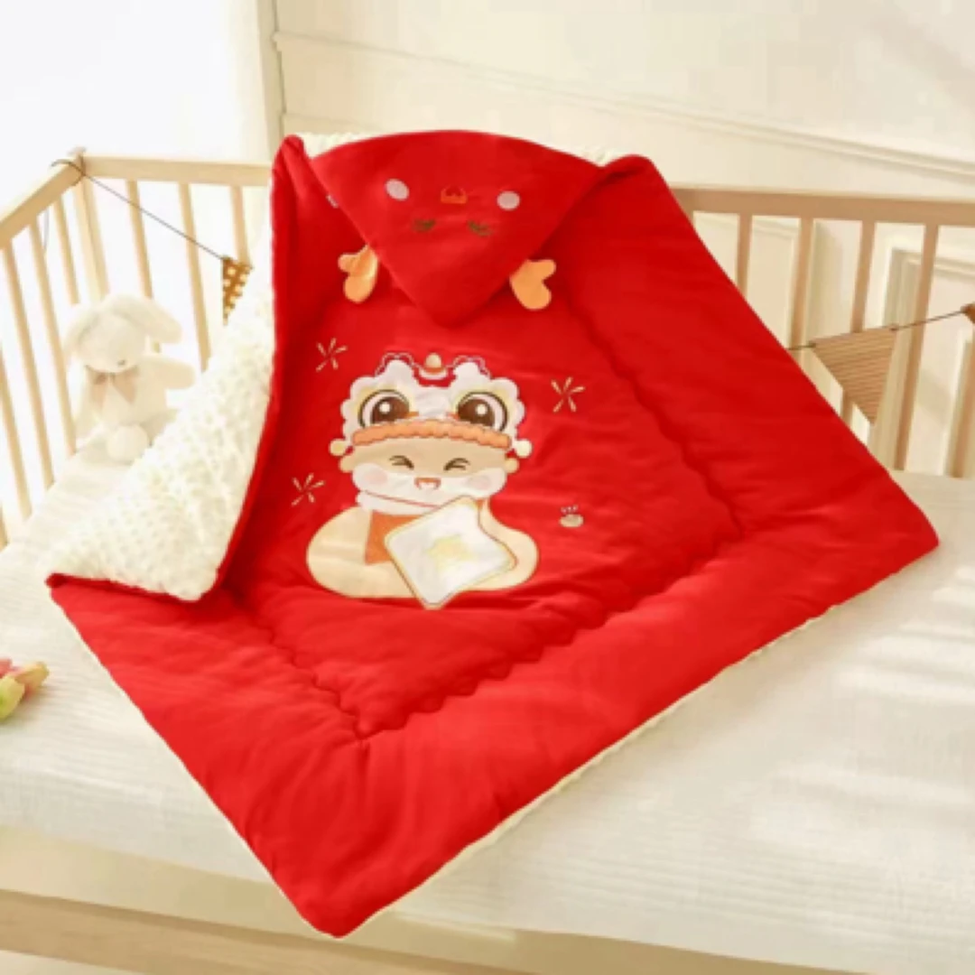 薄棉产房豆豆包被婴儿外出抱被新生儿包被