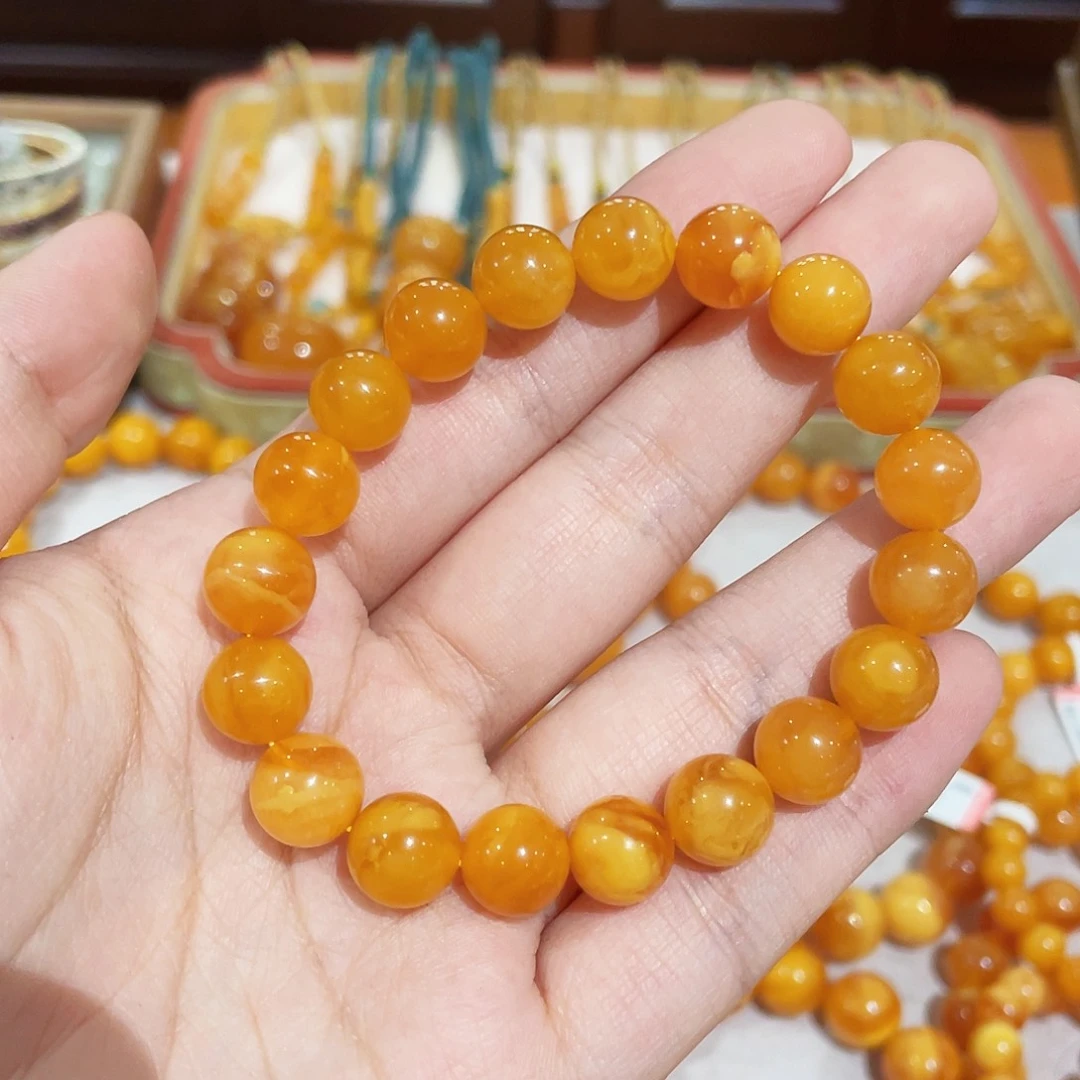 蜜蜡手链未镶嵌手串