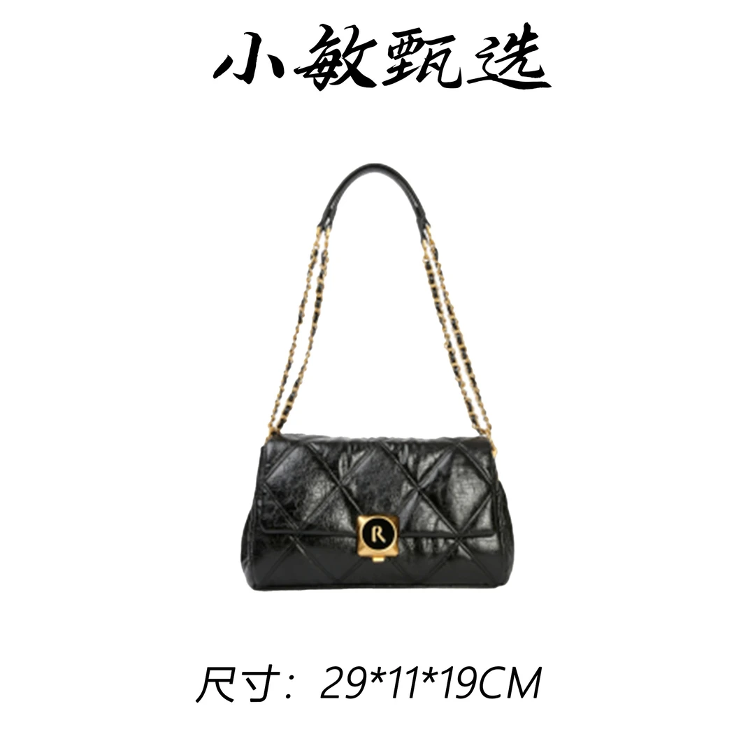 【小敏精选】渠道货BF-66606-黑色简约时尚新款女手提包