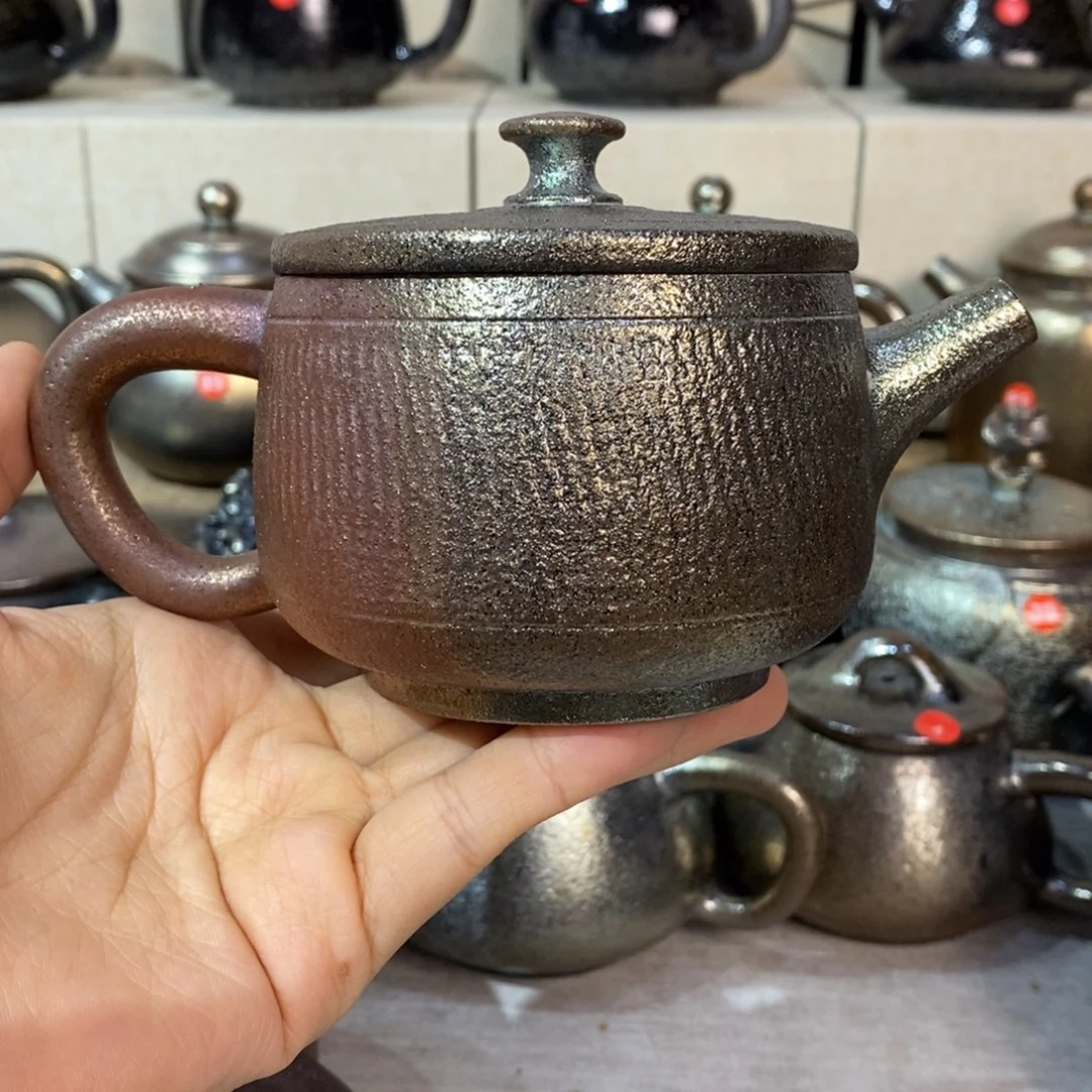 闲***致云南建水紫陶柴烧壶