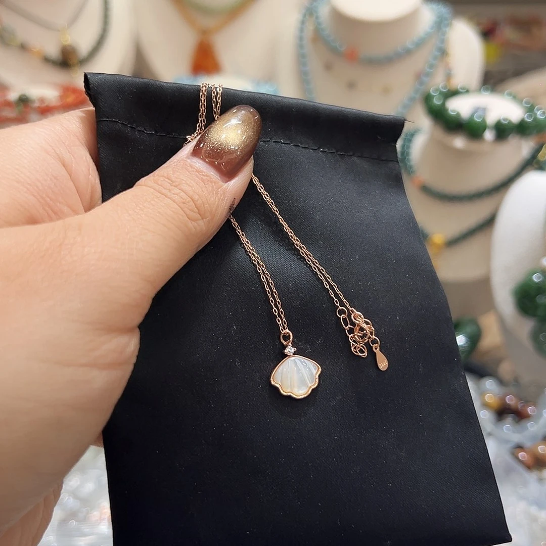 银S925镶嵌颈饰玛瑙/玉髓