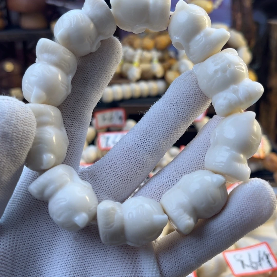 手串菩提根/象牙果-原色老虎
