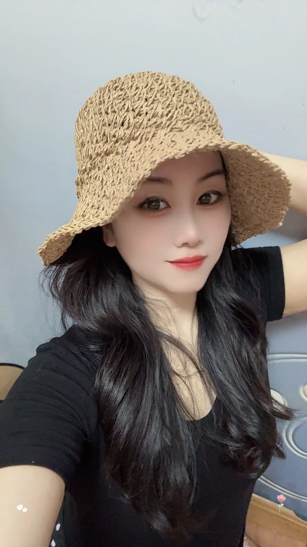 夏季草帽大檐帽子防晒透气草帽草编时尚太阳帽编织夏天