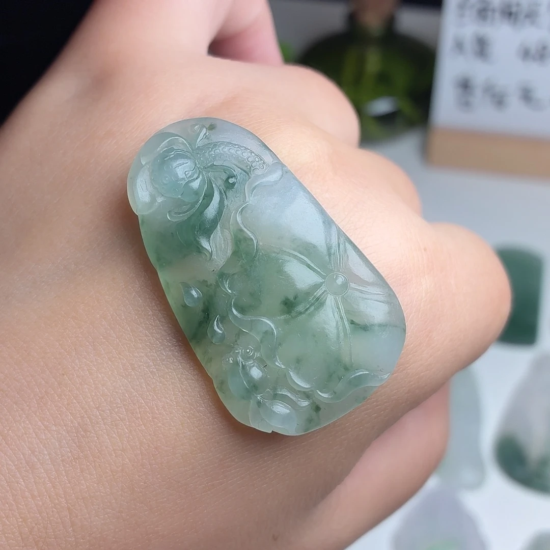 颈饰未镶嵌翡翠缅甸天然翡翠A货
