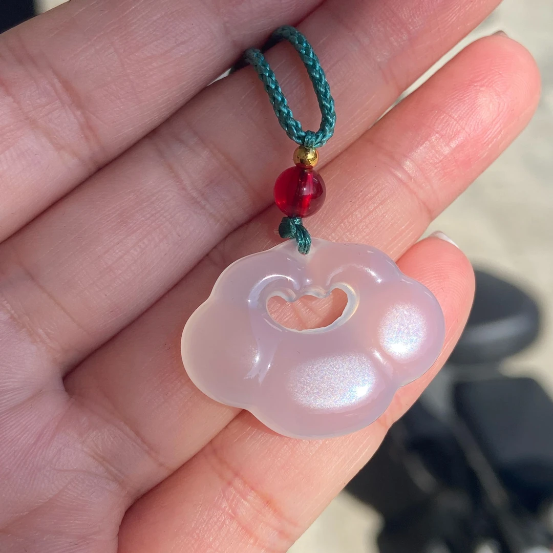 （新粉福利）玛瑙玉髓祥云锁挂件吊坠/多样性一件