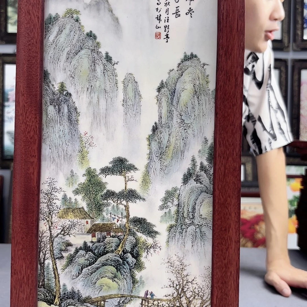 摆件景德镇陶瓷瓷板画