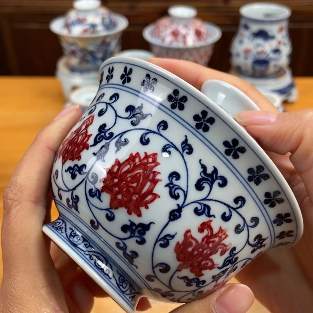 手绘现代茶具非古董