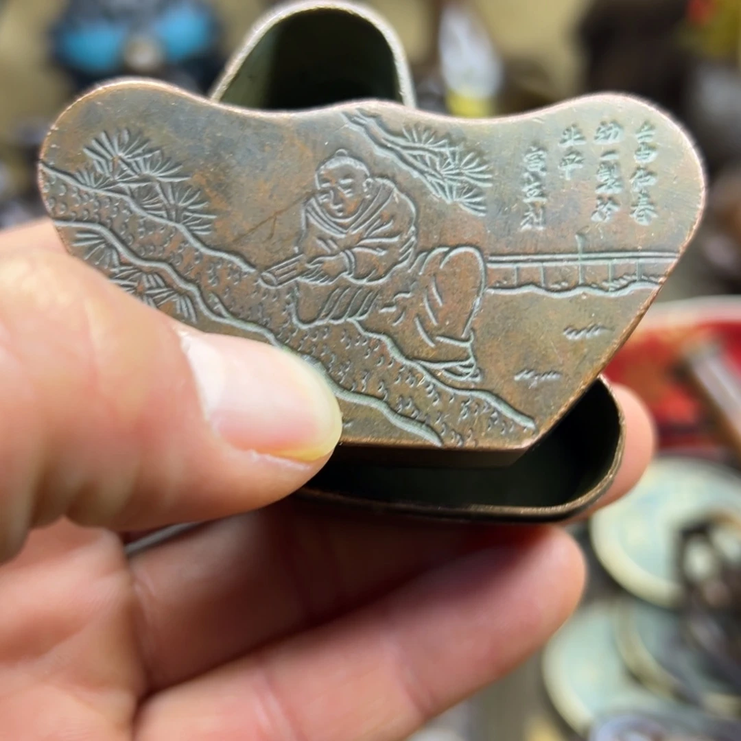 铜摆件欢迎欢迎你