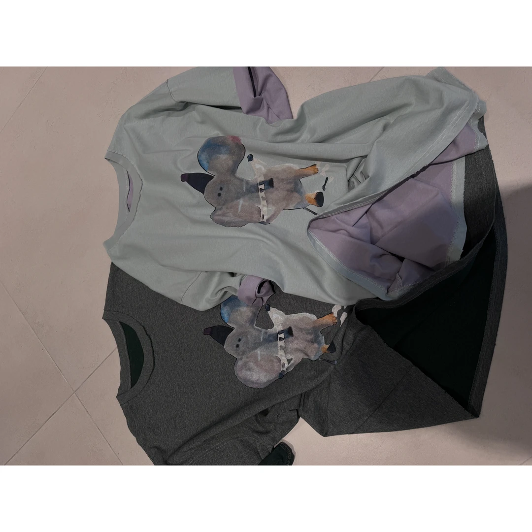 ［IAMMEIYA］-大骨架穿搭 小象 短袖T恤61370