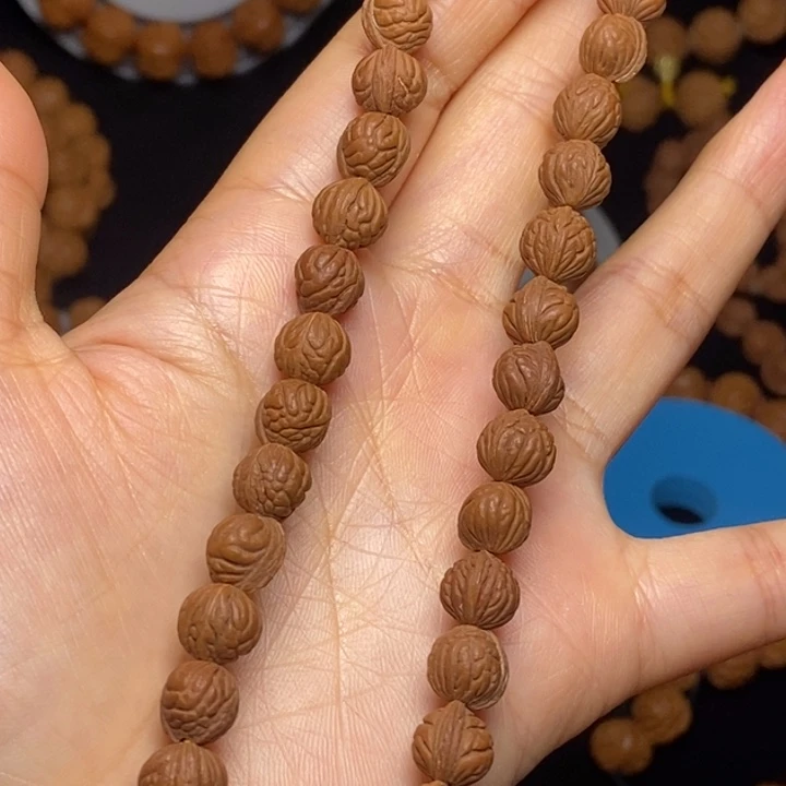 秦岭龙纹桃核手串