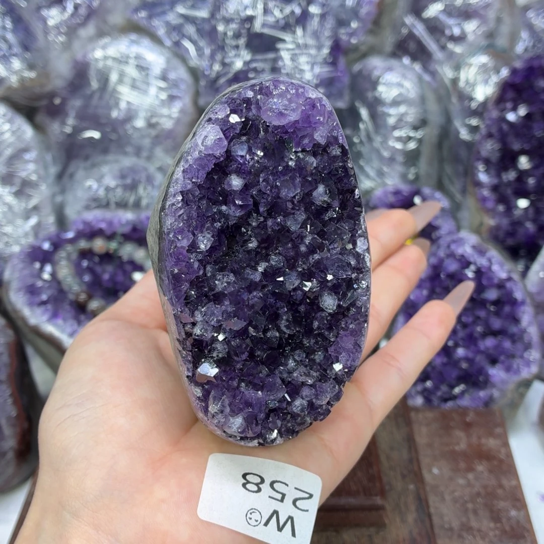 紫晶摆件未镶嵌紫水晶
