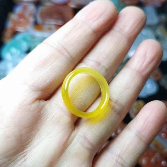 玛瑙/玉髓未镶嵌戒指