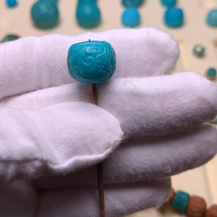 绿松石未镶嵌龙凤呈祥14.6