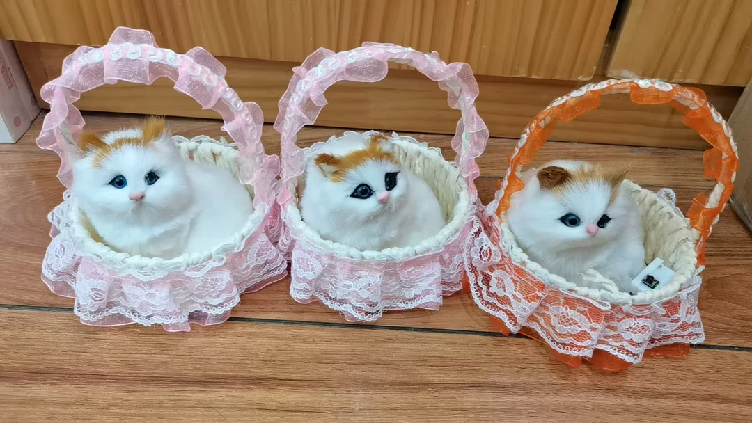 NM-六一儿童节专属手提猫咪带声音带灯篮一单6个第二链接