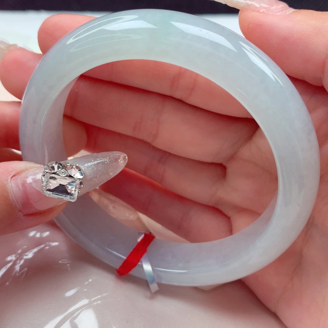 翡翠手镯未镶嵌天然缅甸翡翠A货手镯 30号