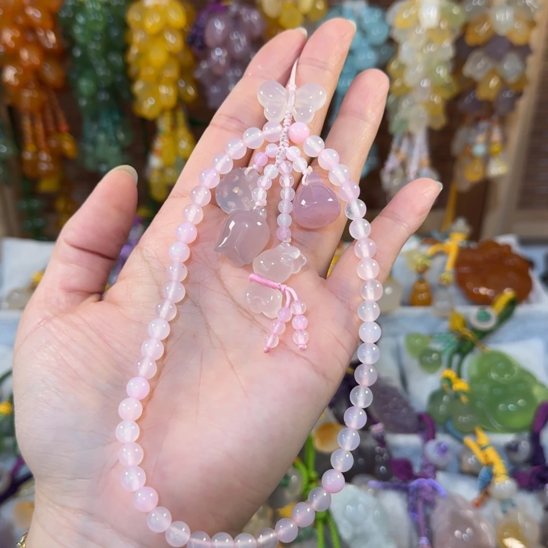 玛瑙/玉髓未镶嵌手机挂件